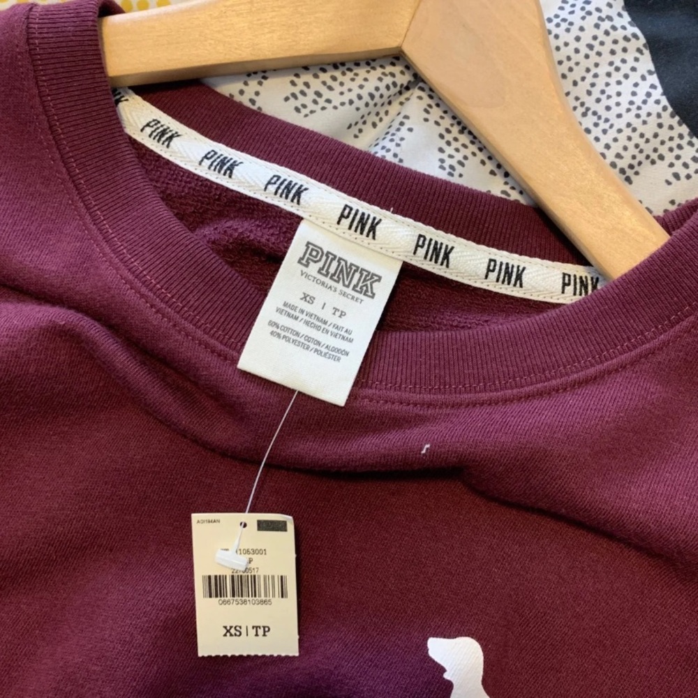 Pink nation crew neck